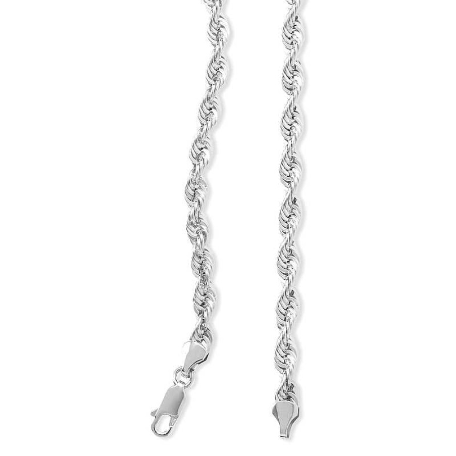 Banter 10K Hollow White Gold Rope Chain - 20" Necklaces