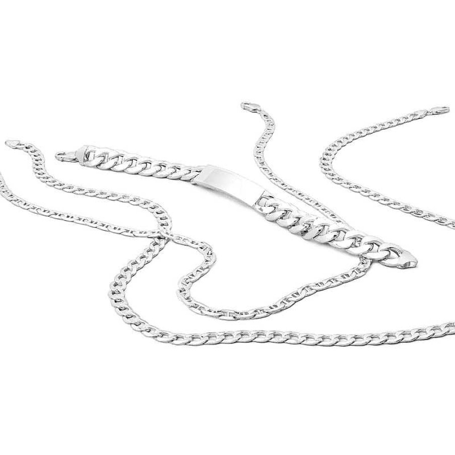 Banter 10K Hollow White Gold Curb Chain - 26" Necklaces