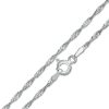 Banter Made In Italy Child'S 030 Gauge Singapore Chain Necklace In Solid Sterling Silver - 15" Necklaces