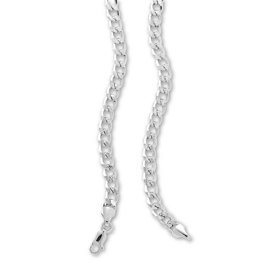 Banter 10K Semi-Solid White Gold Cuban Curb Chain - 16" Necklaces