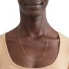 Banter 050 Gauge Solid Box Chain Necklace In 10K Solid Gold - 22" Necklaces