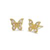 Banter Cubic Zirconia Butterfly Stud Earrings In 10K Gold Earrings