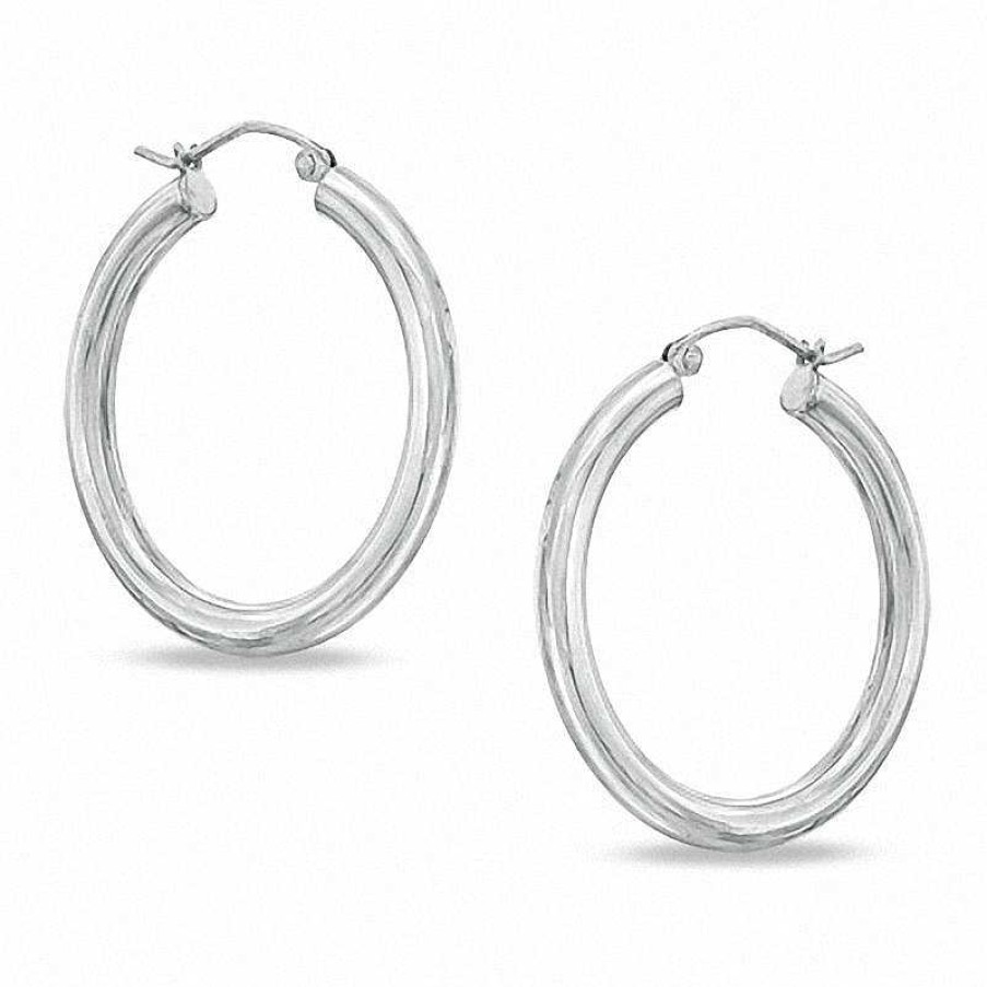 Banter 30Mm Polished Hoop Earrings In Sterling Silver Earrings