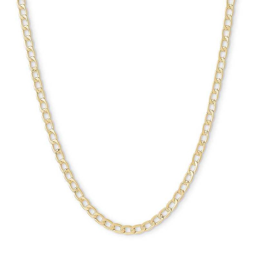 Banter 10K Hollow Gold Curb Chain Made In Italy - 20" Necklaces