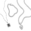 Banter 10K Hollow White Gold Beveled Figaro Chain - 20" Necklaces