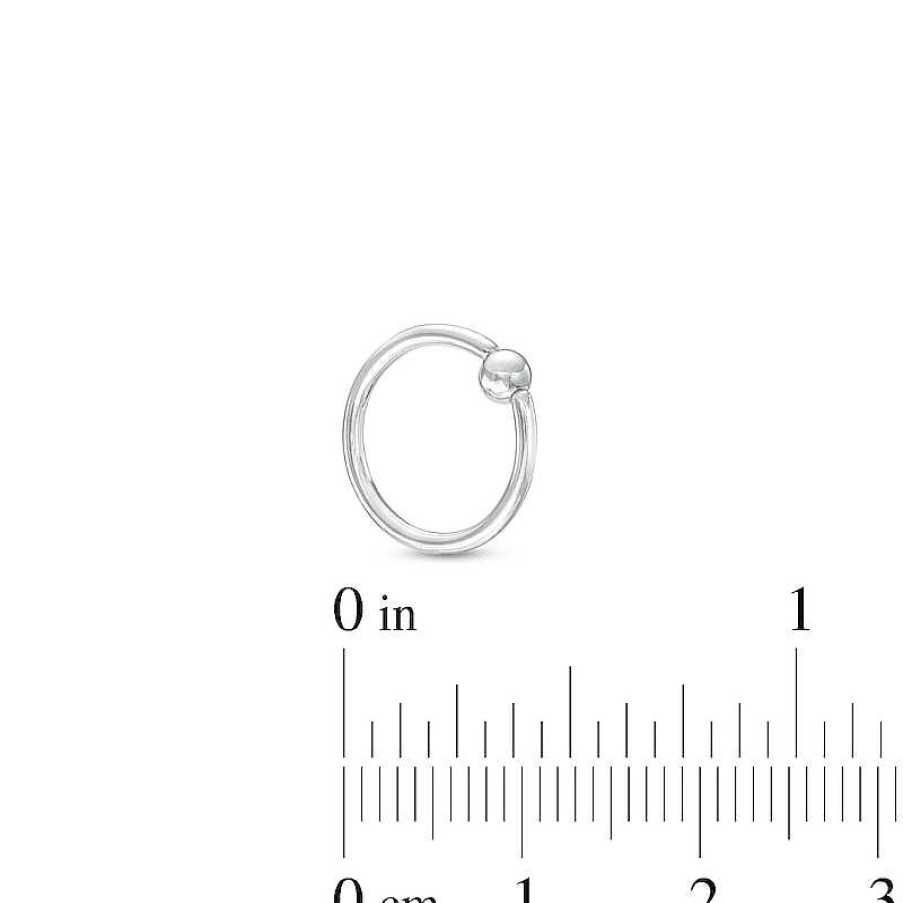 Banter Solid Titanium Captive Bead Ring - 16G 3/8" Nose