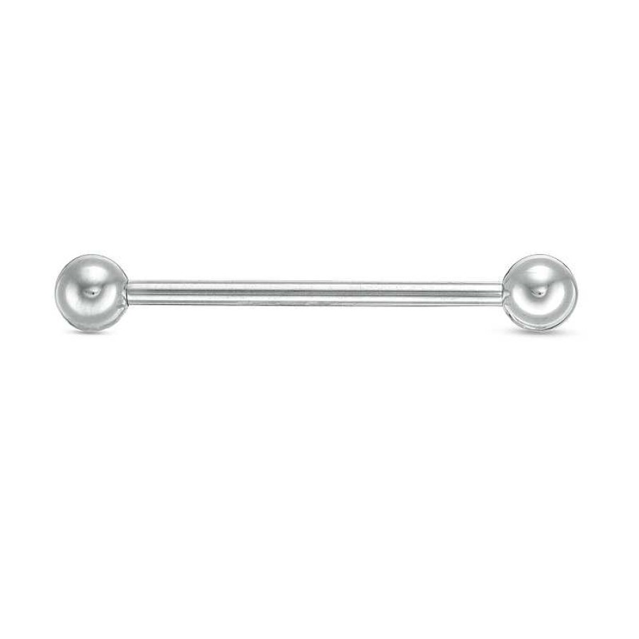 Banter Titanium 5Mm Ball Industrial Barbell - 14G 1" Earrings