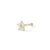 Banter 14K Semi-Solid Gold Cz Flower Nose Stud - 22G Nose