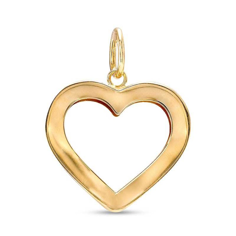 Banter Heart Outline Necklace Charm In 10K Gold Charms