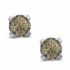 Banter 3Mm Smoky Crystal Solitaire Stud Piercing Earrings In Solid Stainless Steel Earrings