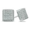 Banter Cubic Zirconia Square Stud Earrings In Sterling Silver Earrings