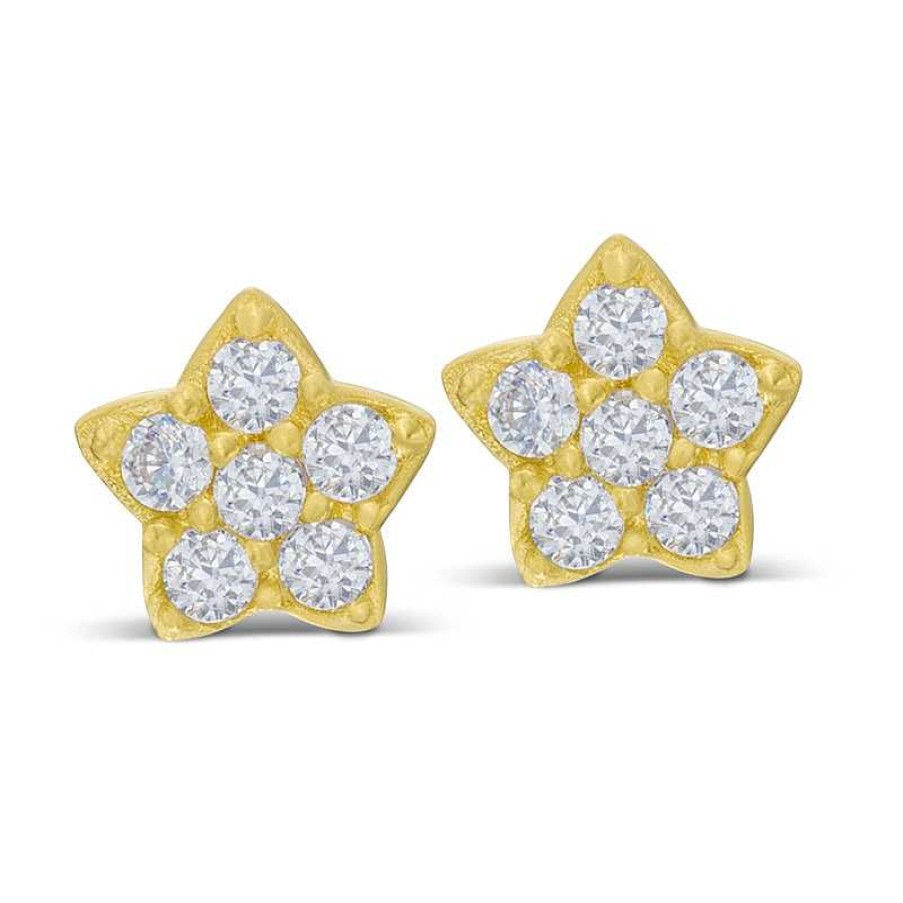 Banter Child'S Cubic Zirconia Star Stud Earrings In 14K Gold Earrings