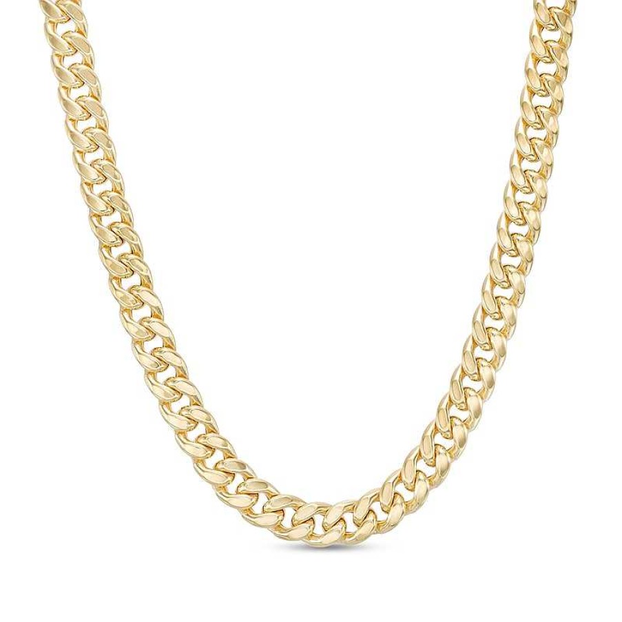 Banter Made In Italy 6.35Mm Cuban Chain Necklace In Semi-Solid Sterling Silver With 10K Gold Plate - 20" Necklaces