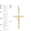 Banter Small Crucifix Necklace Charm In 10K Hollow Gold Charms