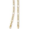 Banter 10K Hollow Gold Beveled Figaro Chain - 22" Necklaces