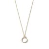 Banter 10K Solid Gold Cz Open Circle Necklace Necklaces