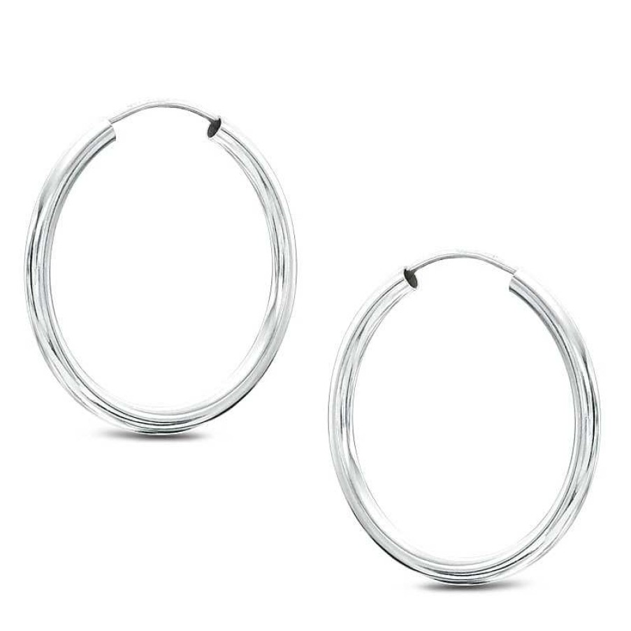 Banter Sterling Silver Continuous Hoops Earrings