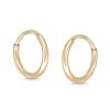 Banter Child'S 8Mm Hoop Earrings In 14K Tube Hollow Gold Earrings