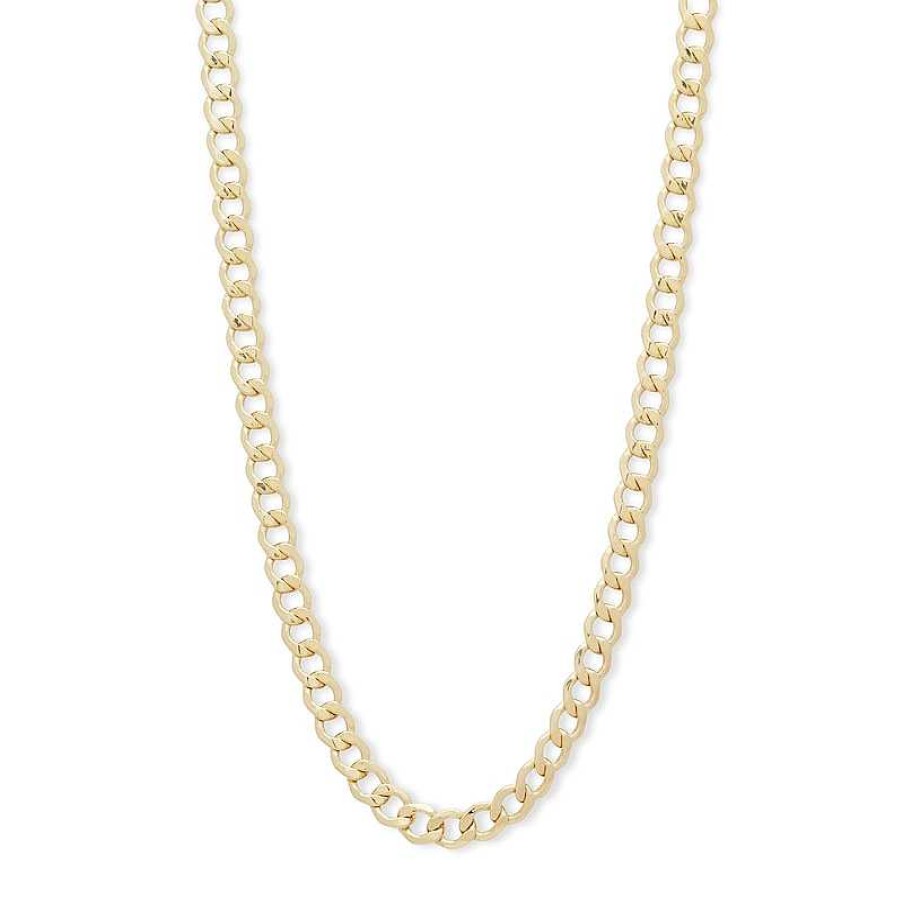 Banter 4.4Mm Diamond-Cut Curb Chain Necklace In 14K Hollow Gold - 20" Necklaces