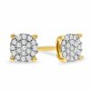 Banter 1/10 Ct. T.W. Diamond Composite Earrings In 10K Gold Earrings