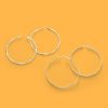 Banter 59.5Mm Diamond-Cut Twist Hoop Earrings In 10K Tube Hollow Gold Earrings