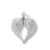 Banter 10K Solid White Gold Angel Wings Necklace Charm Charms