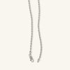 Banter Made In Italy 050 Gauge Diamond-Cut Rope Chain Necklace In Solid Sterling Silver - 24" Necklaces