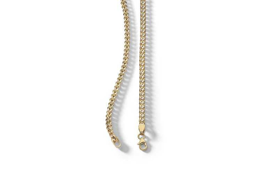 Banter 10K Hollow Gold Diamond-Cut Franco Chain Made In Italy - 22" Necklaces