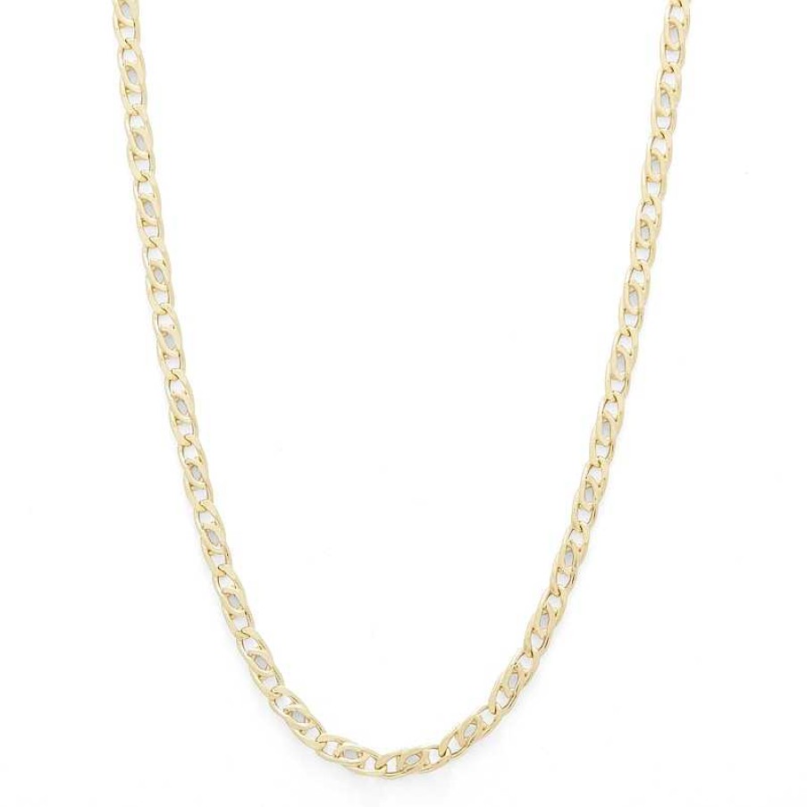 Banter 14K Hollow Gold Diamond-Cut Birdseye Curb Chain - 18" Necklaces