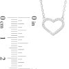 Banter 1/20 Ct. T.W. Diamond Heart Necklace In Sterling Silver - 18" Necklaces