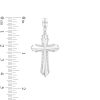 Banter 1/10 Ct. T.W. Diamond Cross Necklace Charm In Sterling Silver Charms