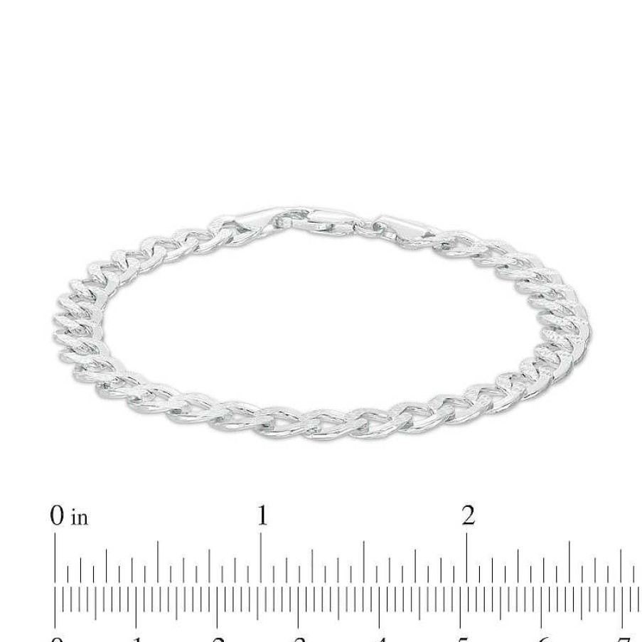 Banter 6.10Mm Flat Curb Chain Bracelet In Solid Sterling Silver - 8.5" Bracelets