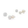 Banter Cubic Zirconia Solitaire Stud Earrings Set In 14K Gold Earrings