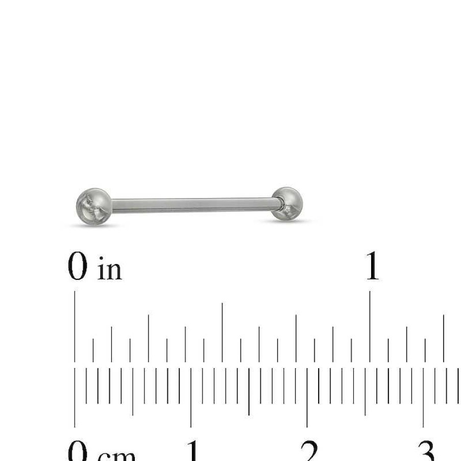 Banter Titanium Industrial Barbell - 14G 1 1/2" Ear