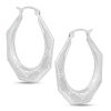 Banter 21Mm Studded Octagon Hoop Earrings In Hollow Sterling Silver Earrings