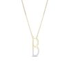 Banter 1/20 Ct. T.W. Diamond "B" Initial Necklace In Sterling Silver With 14K Gold Plate - 18" Necklaces