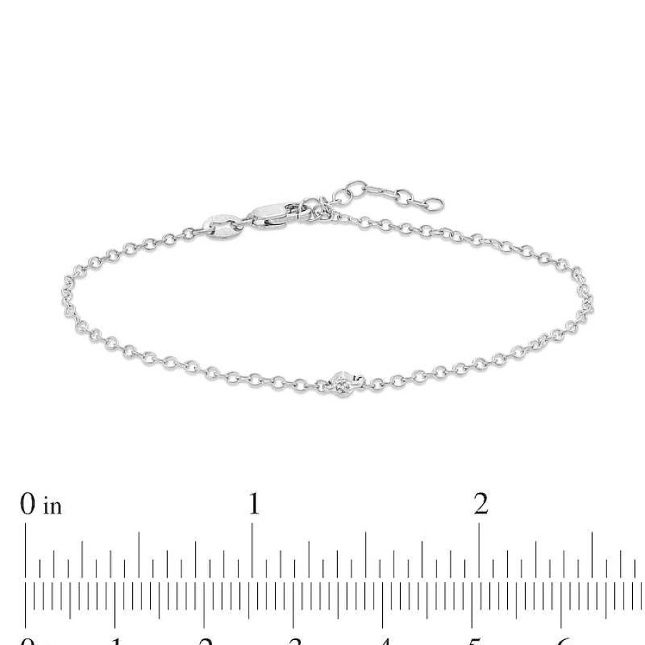 Banter Diamond Accent Bracelet In Sterling Silver Bracelets