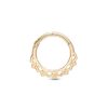 Banter 14K Gold Detail Hoop - 18G 5/16" Earrings