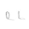 Banter 10K Solid White Gold Huggies Earrings