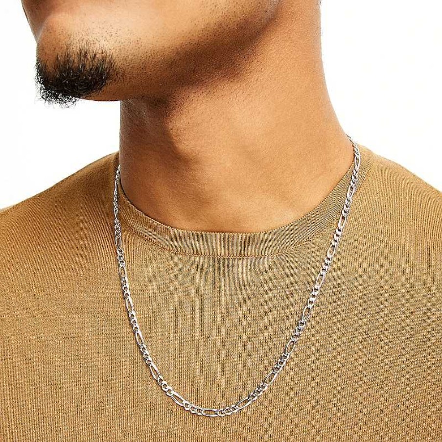 Banter Made In Italy 120 Gauge Figaro Chain Necklace In Sterling Silver - 24" Necklaces