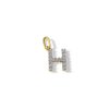 Banter 10K Solid Gold Cz H Initial Charm Charms