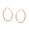 Banter 35Mm Diamond-Cut Hoop Earrings In 10K Tri-Tone Gold Earrings