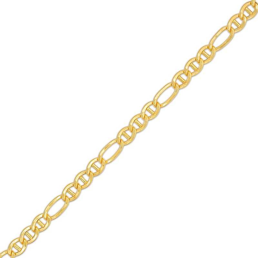 Banter 4.4Mm Figarucci Chain Bracelet In 10K Hollow Gold Bonded Sterling Silver - 8.5" Bracelets