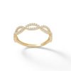 Banter Cubic Zirconia Loose Braid Ring In 10K Gold Rings