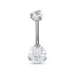 Banter Titanium Cz Belly Button Ring - 14G 7/16" Belly Button