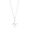 Banter Cubic Zirconia Dainty Pisces Symbol Pendant Necklace In Sterling Silver Necklaces