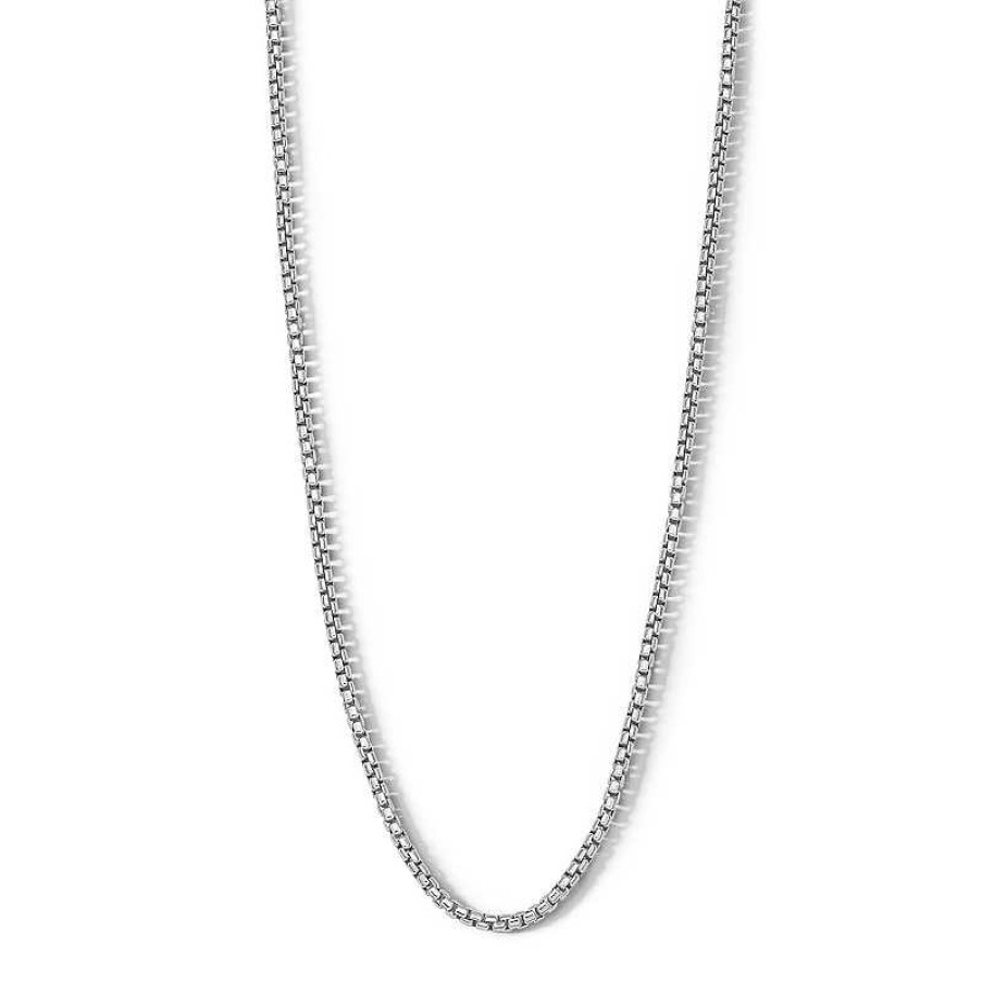 Banter Sterling Silver Venetian Box Chain Made In Italy - 20" Necklaces