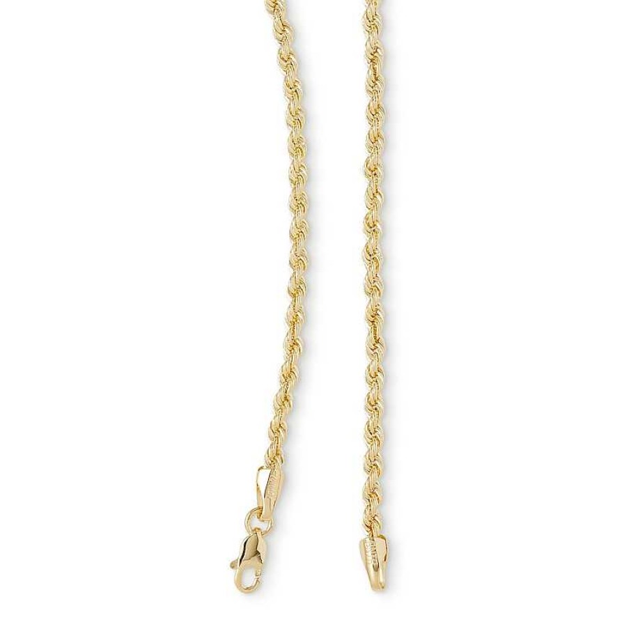 Banter 020 Gauge Rope Chain Necklace In 14K Hollow Gold - 22" Necklaces