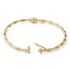 Banter Braided Bangle In 10K Hollow Gold Bracelets