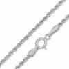 Banter 10K Hollow White Gold Rope Chain - 20" Necklaces